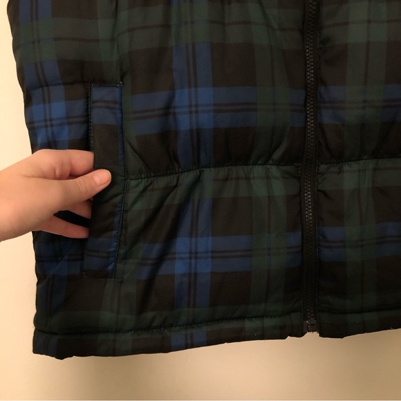 Old Navy Plaid Puffer Vest Jacket - Picture 4 of 7